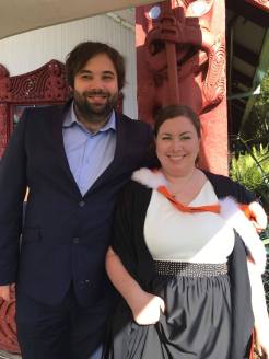 Oli and me and my Maori graduation ceremony.
